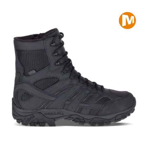 Pánské Pracovní Boty Merrell Moab 2 8" Tactical Waterproof Černé (CZ. TYHBG)